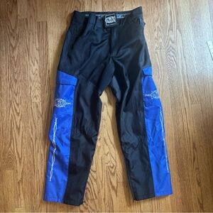 LBZ Black and Blue Motorcycle Riding Pants Size 33